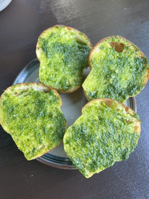 Soy milk bread bun  at Bistro Lupa in Copenhagen