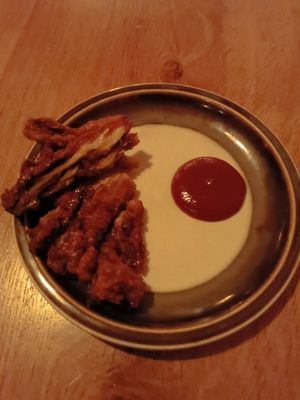 Mashroom and barbecue (so delicious 😋) at Bistro Lupa in Copenhagen