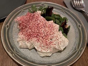 Beetroot tartare  at Bistro Lupa in Copenhagen