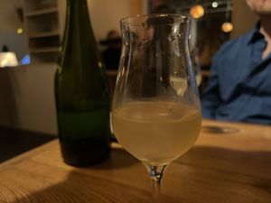 Delicious non- alcoholic vermouth  at Bistro Lupa in Copenhagen