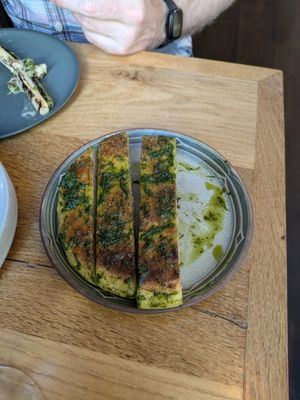 Flatbread. Best dish! at Bistro Lupa in Copenhagen