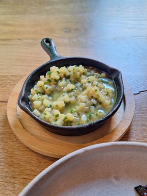 Vegan potatoe Risotto at Bistro Lupa in Copenhagen