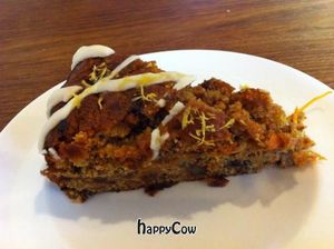 Vegan carrot cake. at The Beech Cafe in Petersfield