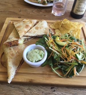 Vegan Quesadillas at The Beech Cafe in Petersfield