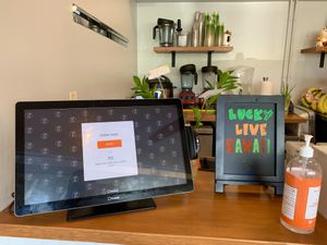 Kiosk ordering: at Vegan City Hawai'i in Honolulu