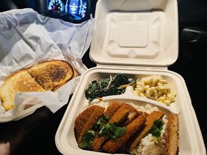 Tuna MELT and Curry Chicken Katsu at Vegan City Hawai'i in Honolulu