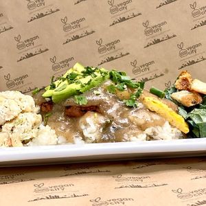 Loco Moco at Vegan City Hawai'i in Honolulu