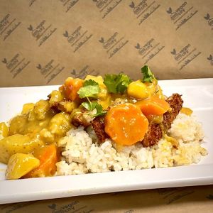 Curry Chkn Katsu at Vegan City Hawai'i in Honolulu