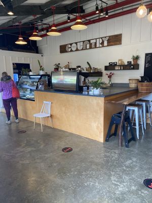 Counter view  at The Country Eatery in Kahuku
