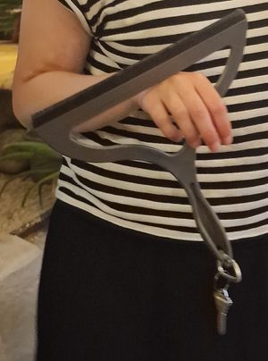 Bathroom key at Italdo  in Tulum