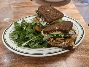 BALT stuffed with tempeh   at Island Vintage Wine Bar in Honolulu