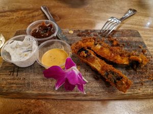 Truffle fries (half eaten 😋) at Island Vintage Wine Bar in Honolulu