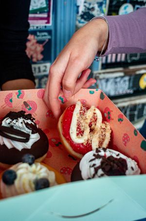 Donuts: Oreo, Raspberry Cheezecake, Lemon Squash, Schwarzwälder Kirsch at Kjeks - Schanze in Hamburg