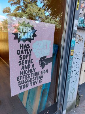 Now also serving Oatly ice-cream at Kjeks - Schanze in Hamburg