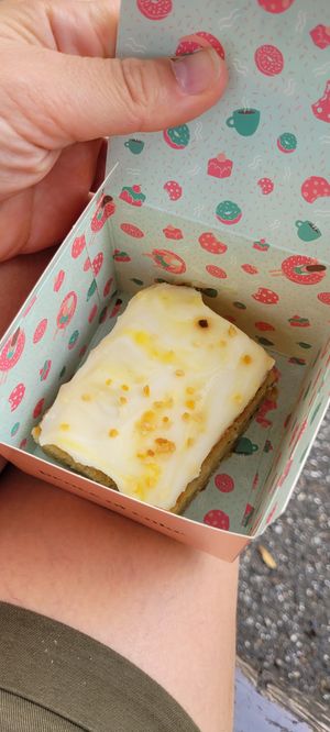 Lemon cake at Kjeks - Schanze in Hamburg