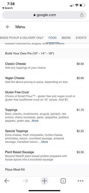 Extras at Pinthouse Pizza in Austin