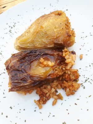 Stuffed peppers at Edua in Gjirokaster