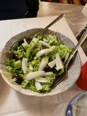 Green salad  at Edua in Gjirokaster