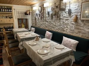 Second floor dining area  at Edua in Gjirokaster
