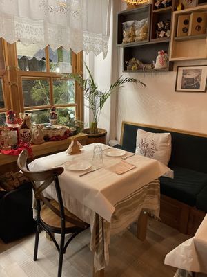 A fist floor table  at Edua in Gjirokaster