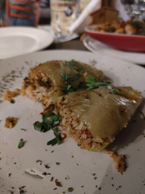 Stuffed peppers at Edua in Gjirokaster