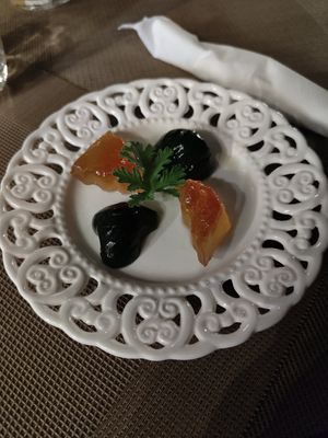 Fruit in syrup at Edua in Gjirokaster