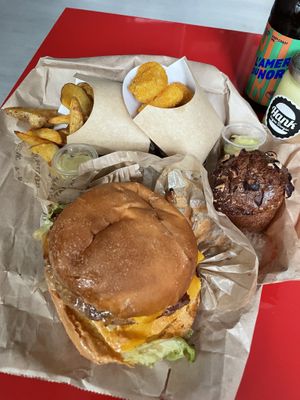 Take away at Hank Vegan Burger in Lille