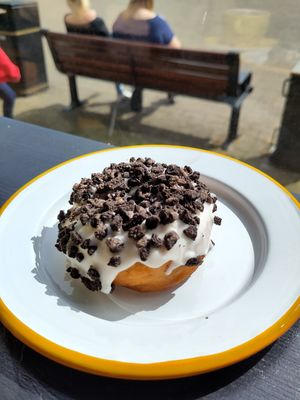 Oreo donut at Dee Dees Vegan Cafe in Biggleswade
