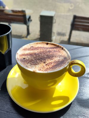 Oat mocha at Dee Dees Vegan Cafe in Biggleswade