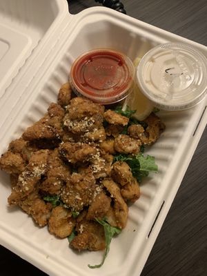 Calamari at DC Vegan in Washington
