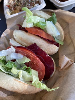 Roots hoagie  at DC Vegan in Washington