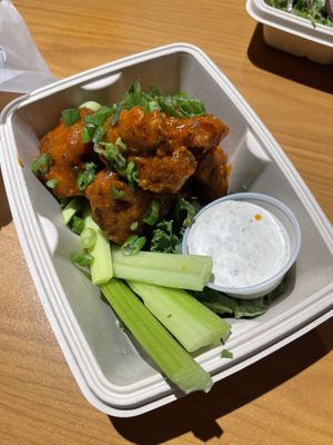 BUFFALO CAULIFLOWER WINGS!!!!!!   at DC Vegan in Washington