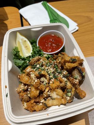 King Trumpet Calamari   at DC Vegan in Washington