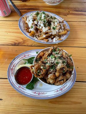 Calamari at DC Vegan in Washington