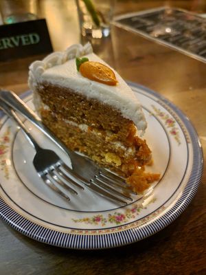 Carrot cake at DC Vegan in Washington
