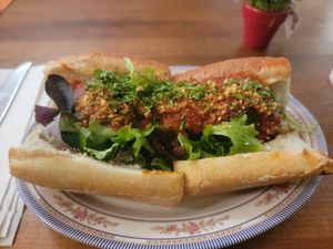 Meatball Sub at DC Vegan in Washington