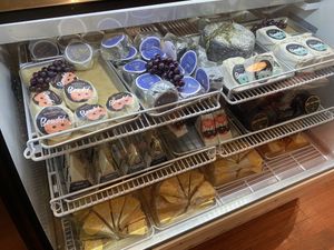 Vegan cheese display   at DC Vegan in Washington