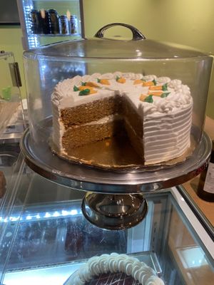 Lovely carrot cake  at DC Vegan in Washington