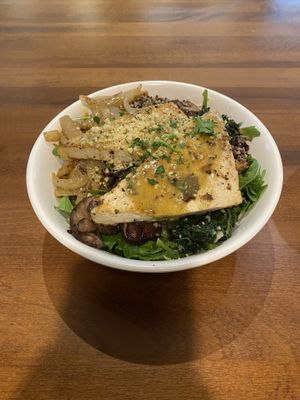 Tofu salad bowl  at DC Vegan in Washington
