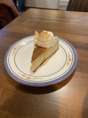 Pumpkin cheezecake  at DC Vegan in Washington