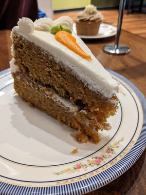 Carrot cake at DC Vegan in Washington