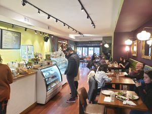 Upstairs at DC Vegan in Washington