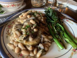 Wild mushroom ragout   at DC Vegan in Washington