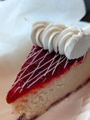 Vegan Strawberry Cheesecake at DC Vegan in Washington