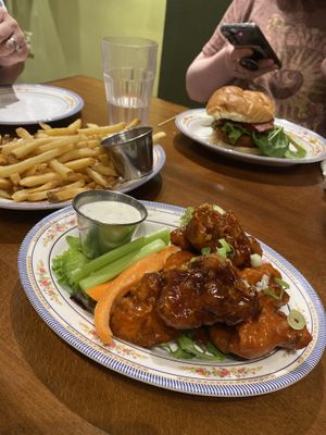 Cauliflower wings   at DC Vegan in Washington