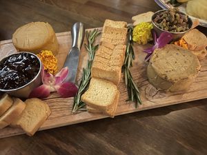 Cheese board   at DC Vegan in Washington