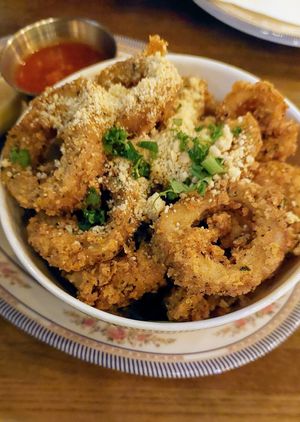 Calamari! at DC Vegan in Washington