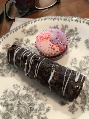 V cannoli and macaroon  at DC Vegan in Washington