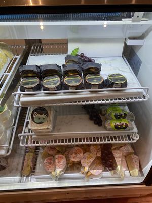 So many vegan cheeses   at DC Vegan in Washington