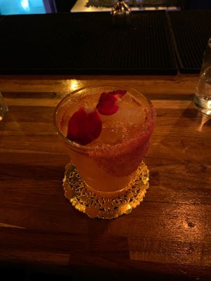 Fun vegan cocktail   at DC Vegan in Washington